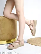 Solid Heel Sandals for Kids 