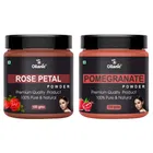 Natural Rose Patel & Pomegranate Powder for Skin & Hair 