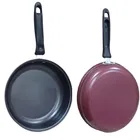 Aluminium Non-Stick Fry Pan (Red,  22 cm)