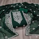 Embroidered Floral Patiala Suit for Women 