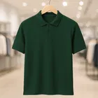 Cotton Blend Polo Neck T-Shirt for Men 