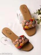 Shoetopia Girls Solid Flat Sandals Beige Size 7