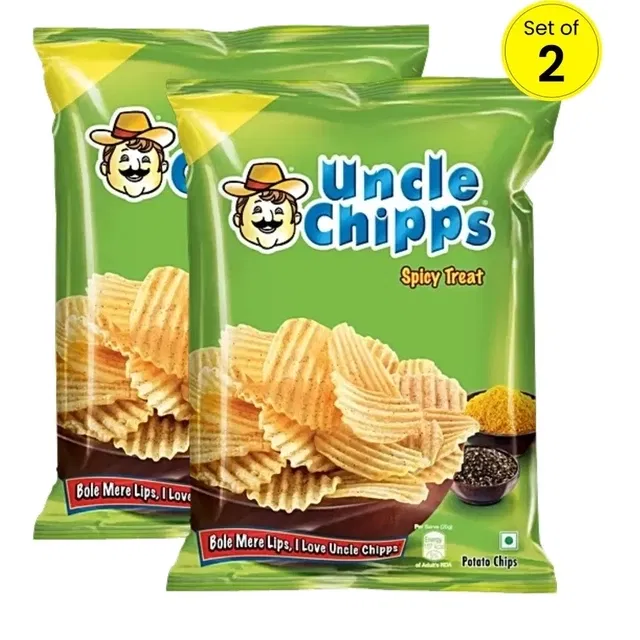 Uncle Chips Spicy Treat 2X53 g Pouch (Set Of 2)