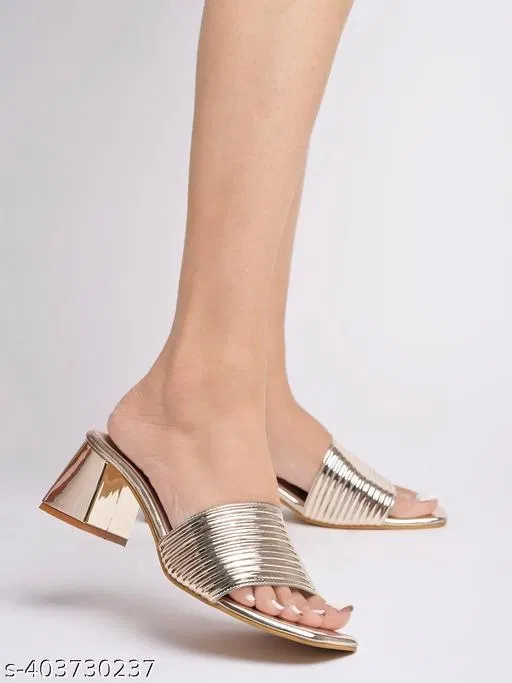 Shoetopia Embellished Heel Sandals Size IND-7
