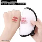 Double Sided Reusable Makeup Remover Sponge Pad, Multicolor, Pack of 3