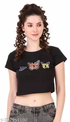 T-shirt for Girls (Black, 8-9 Years)