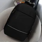 PU Backpack for Men & Women, Black