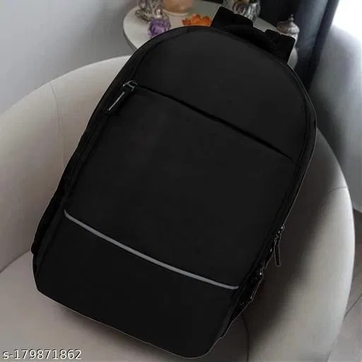 PU Backpack for Men & Women, Black
