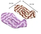 Safina Zig Zag Hair Towel Wrap 24x63 cm Pack of 2
