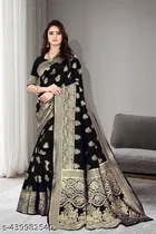 Art Silk Zari Woven Saree for Women 