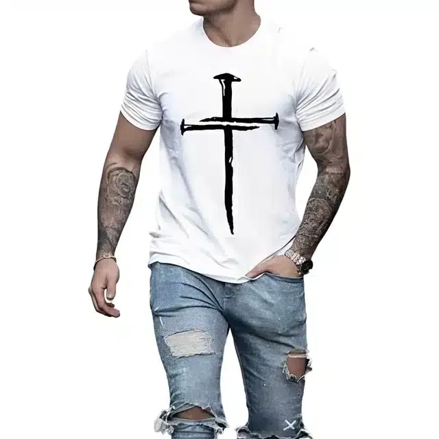 Best Hot Selling Micro PP Half Sleeves T-Shirt For Men (White, XL) (R-09)