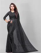 Net Floral Saree for Women 