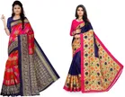 Khadi Silk Printed Saree for Women 