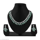 Alloy Necklace with Earrings for Women 