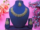 Green Free Size Necklace Set for Women