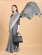 Chiffon Solid Saree for Women 