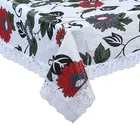 PVC Printed Waterproof Rectangle 4 Seater Table Cloth 