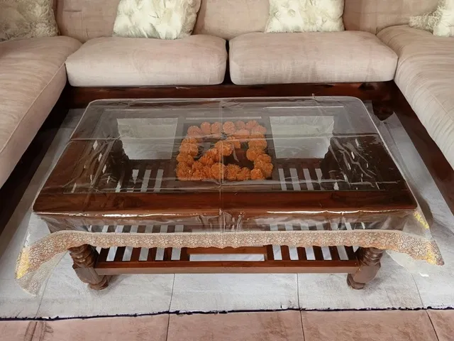 PVC Printed Table Cover (Multicolor, 40x60 inches)
