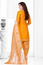 Crepe Floral Punjabi Suit for Women 