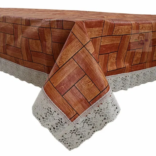PVC Printed 4 Seaters Table Cover (Multicolor, 40x60 inches)