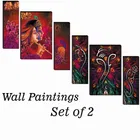 MDF 2 Pcs Designer Wall Painting for Home & Office 