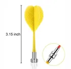 Dart Board Double Faced 15 Inch Wooden With 3 Darts For Kids Soft Tip Dart  