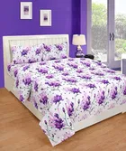 Polycotton Double Bedsheet with 2 Pillow Cover 
