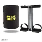 Double Spring Tummy Trimmer with Sweat Belt 