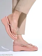 Solid Open Toe Wedges for Women 