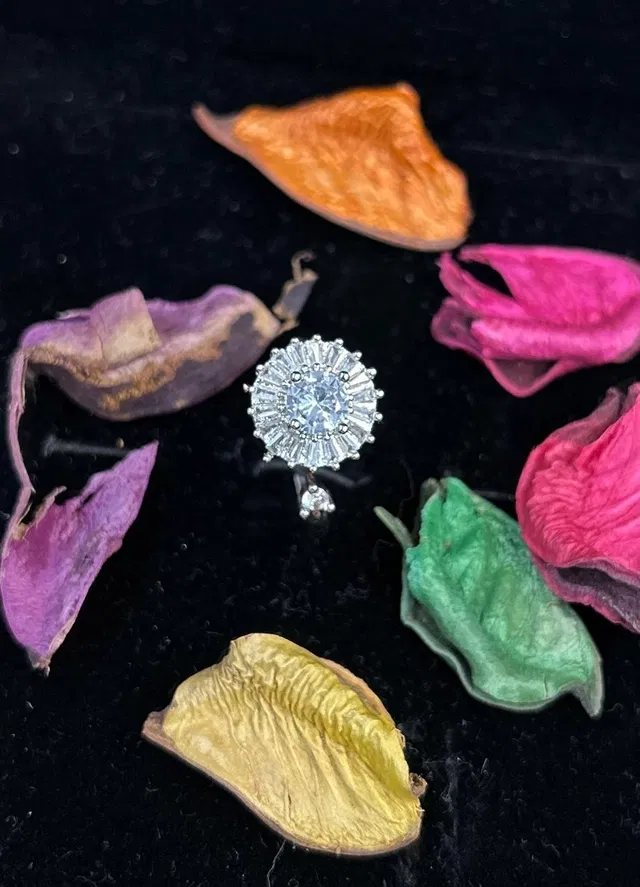 Silver Plated Ring for Women (Silver)