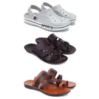 Combo of Clogs with Slippers for Men 