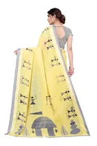 Saree with Unstitched Blouse for Women 