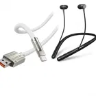 Combo: Platinum Neckband & Type-C Cable [Set of 2]