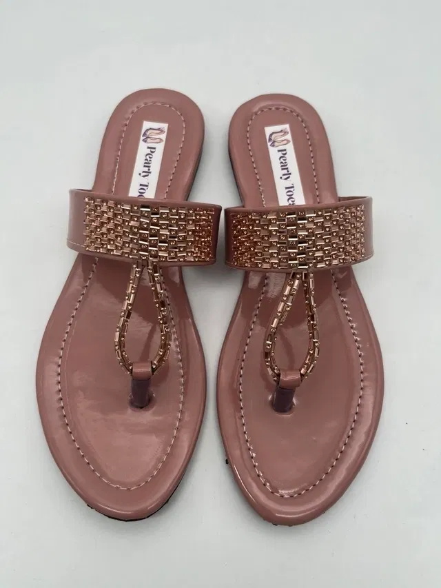 Flats for Women (Brown, 8)