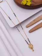 Alloy Gold Plated Mangalsutra for Women, Gold