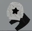 Hosiery Cotton Full Sleeves T-Shirt with Pant Clothing Set for Kids 
