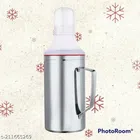Oil Bottle with Handle & Cleaning Brush (Silver, 1000 ml)