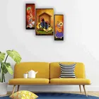 MDF 2 Pcs Designer Wall Painting for Home & Office 