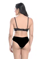 Pibu वीमेन कॉटन ब्रा पैंटी सेट 