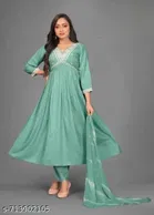 Solid Acrylic Kurta Set for Women 