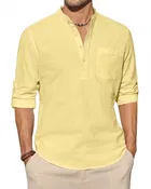 Full Sleeves Solid Short Kurta for Men 