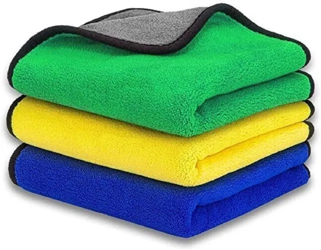 Neekshaa Microfiber Towel (Multicolor, 40x40 cm, Pack of 3)