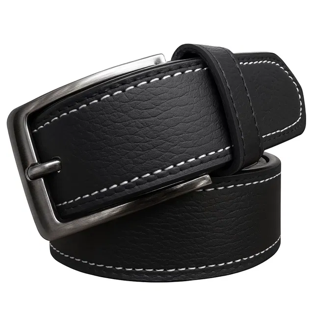 Textured Belt for Men (Black)