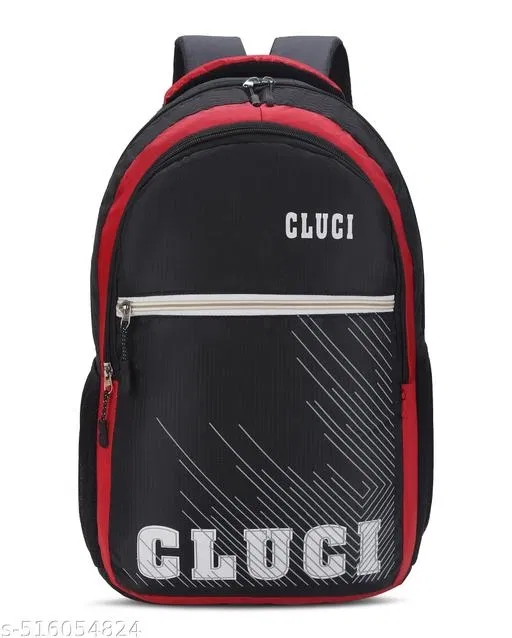 Fabric Backpack Bag, Black