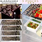 KANUSHI Industries® 1Pc Fridge Cover for Top with 6 Utility Pockets + 4 Fridge Mats 