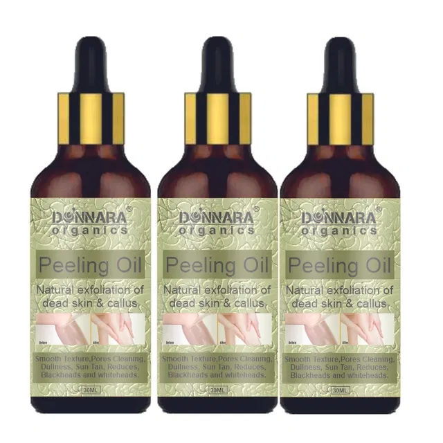 Donnara Organics Skin Peeling Herbal Oil (30 ml, Pack of 3)