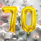 Foil Balloon for Birthday Celebration, No. 70 