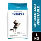 प्योरपेट चिकन और सब्ज़ियाँ ड्राई पपी डॉग फ़ूड, 1 Kg