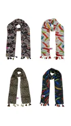 Chiffon Printed Scarves for Women & Girls 