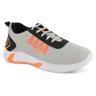 Sports Shoes for Men, Grey & Orange 